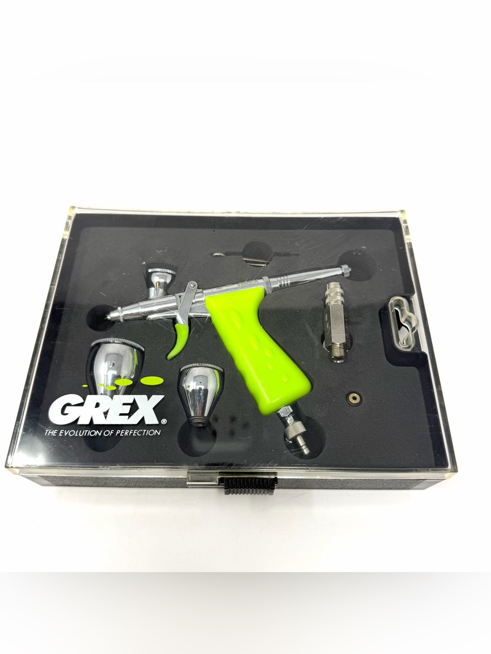 Grex Tritium TG3 Pistol Style Trigger Top Gravity Feed Airbrush 0.3mm Kit G-MAC
